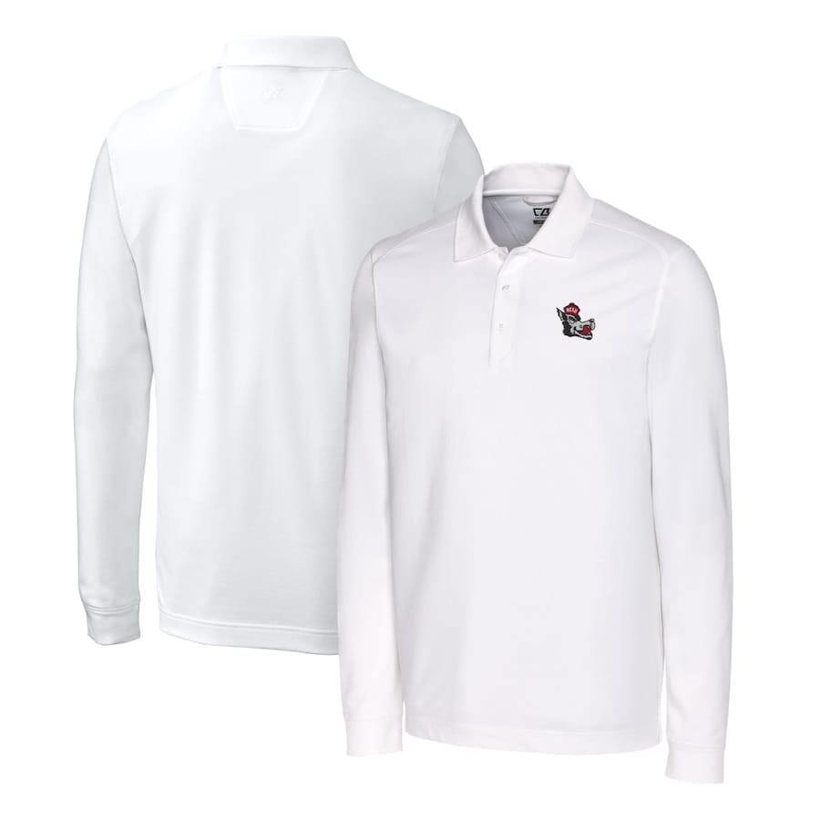 

Поло с длинным рукавом Cutter & Buck Nc State Wolfpack, белый