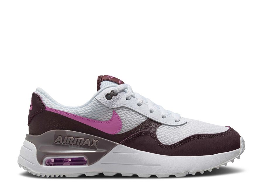 

Кроссовки Nike Air Max SYSTM GS, цвет White Burgundy Crush Pink