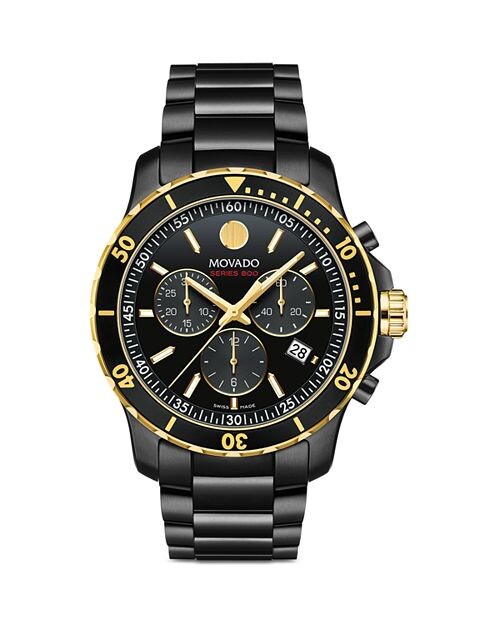 

Хронограф серии 800, 42 мм Movado, цвет Black