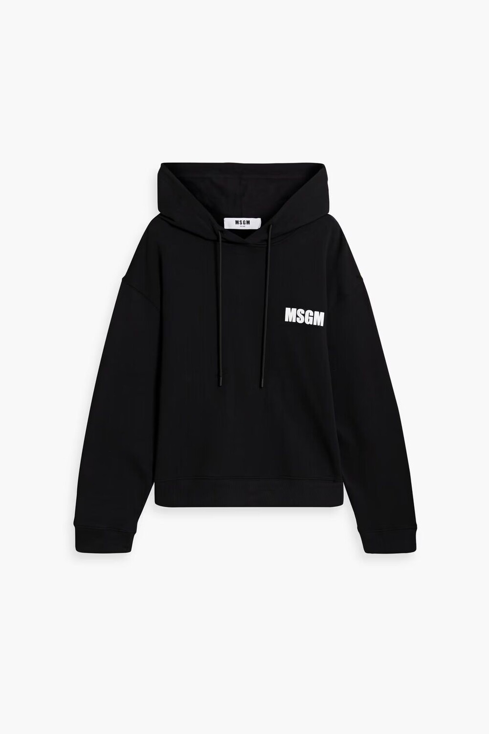 

Толстовка из французской махровой ткани с принтом Msgm, черный