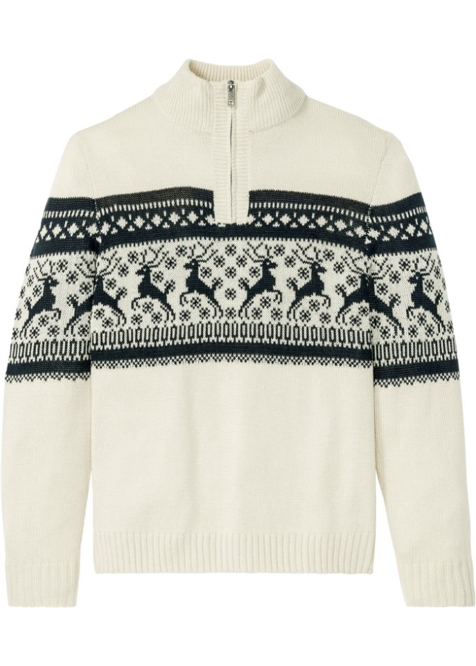 Норвежский свитер с воротником тройер Bpc Bonprix Collection