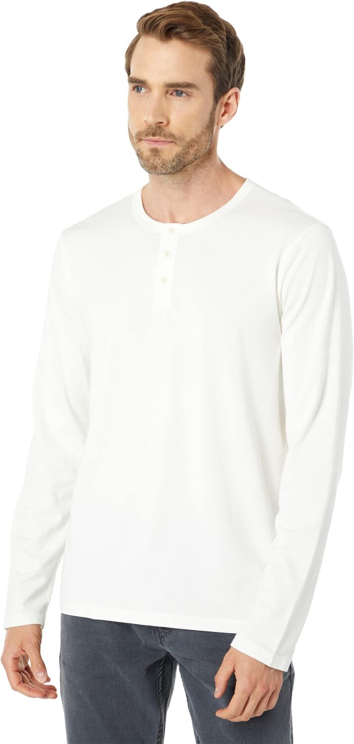 

Рубашка AG Bryce Long Sleeve Henley, цвет Ivory Dust