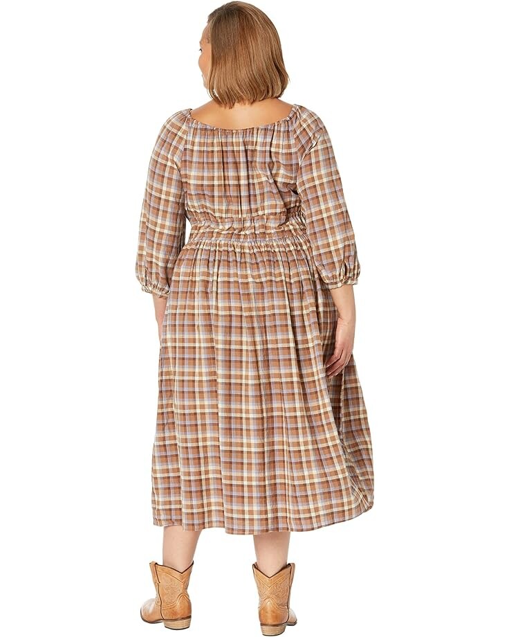 

Платье Madewell Plus Gauze Sophia Midi Dress, цвет Forage