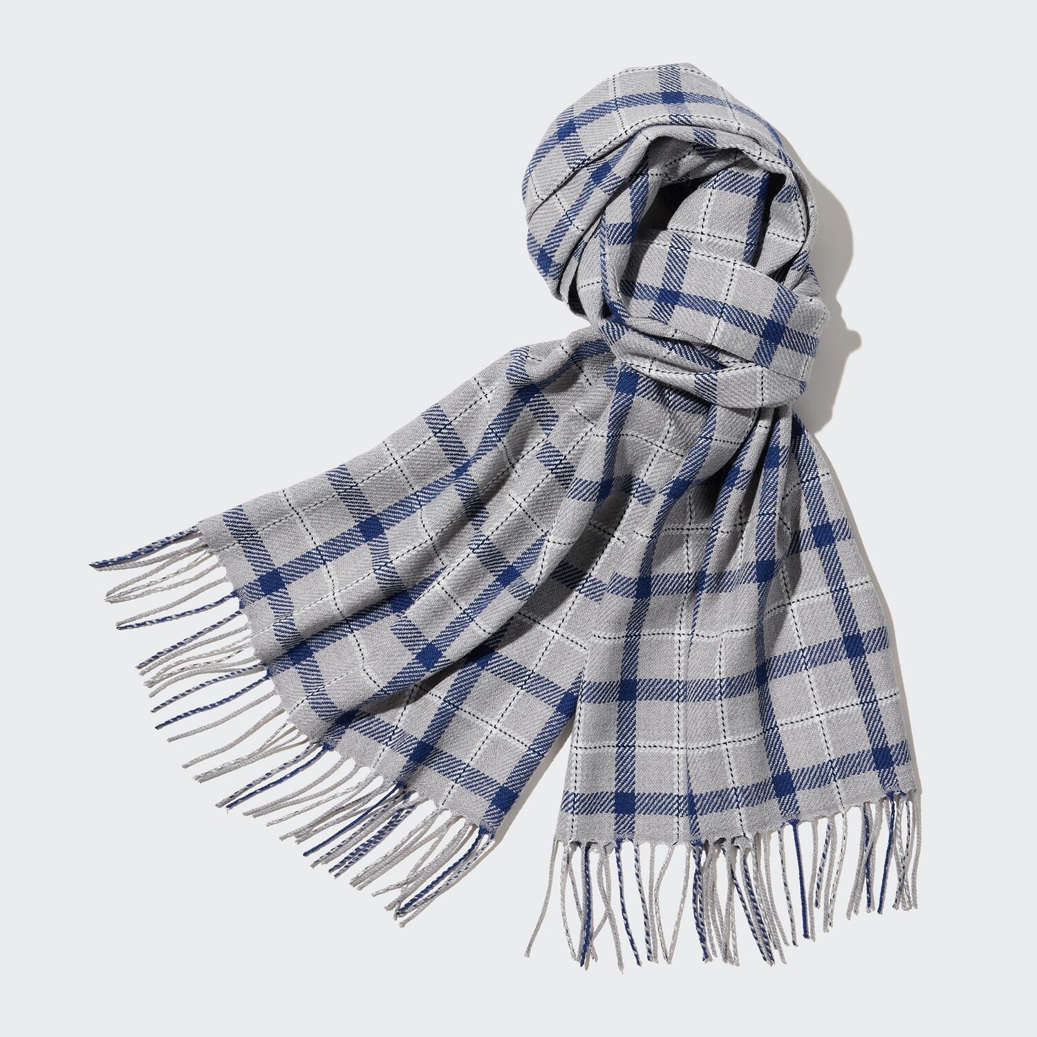 

Шарф Uniqlo Heattech с узором, серый