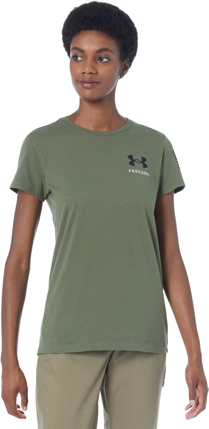

Новая футболка со знаменем свободы Under Armour, цвет Marine OD Green/Black