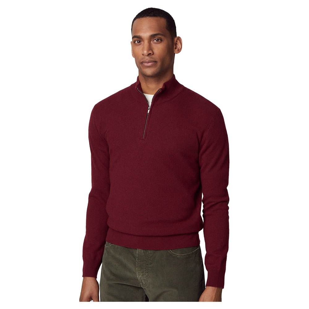 

Свитер Hackett Merino Half Zip, красный