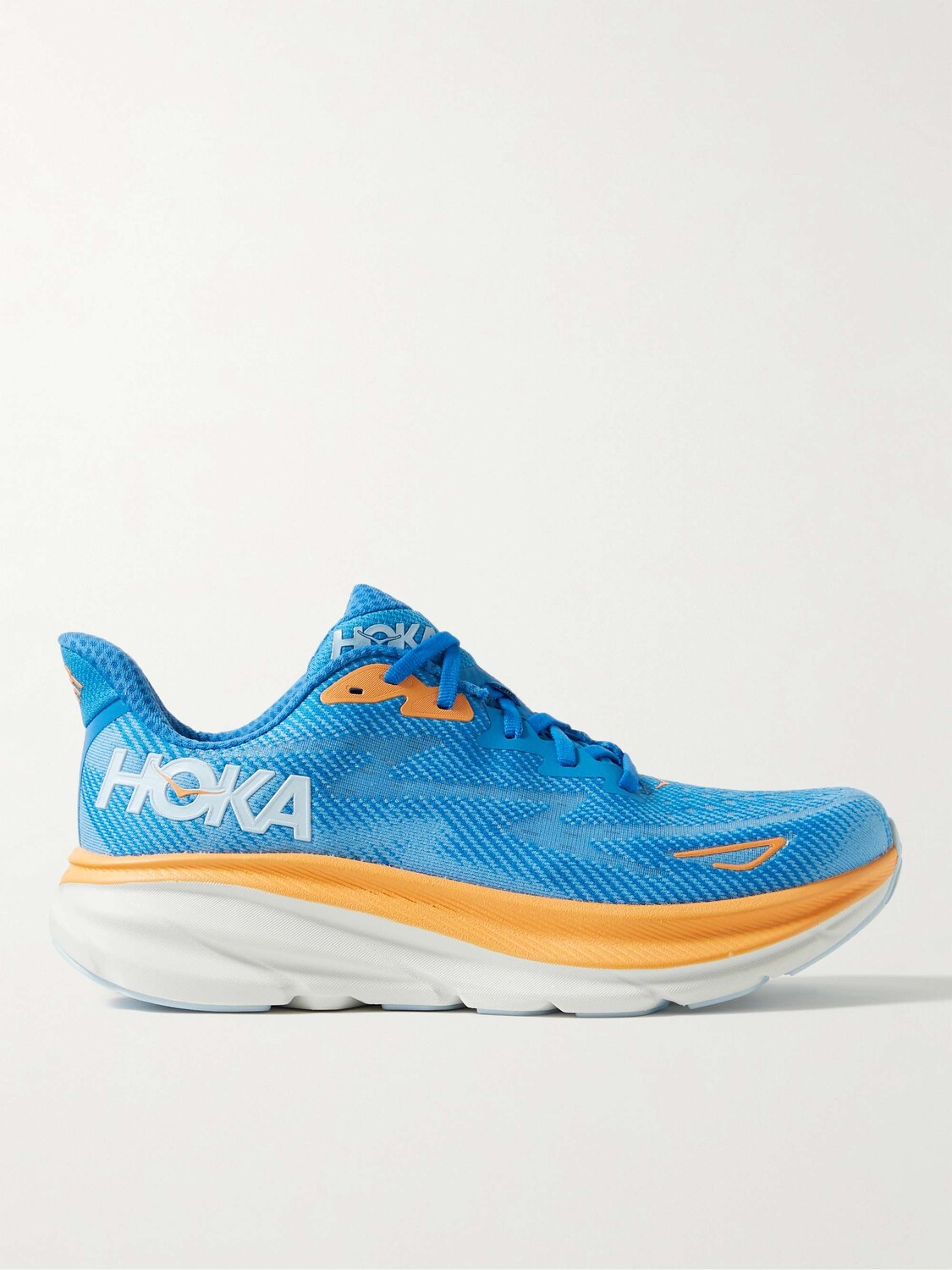 

Кроссовки Clifton 9 с прорезиненной сеткой для бега HOKA ONE ONE, синий