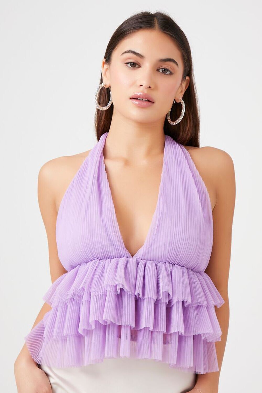 

Многоярусный сетчатый топ с бретелькой на бретельках Forever 21