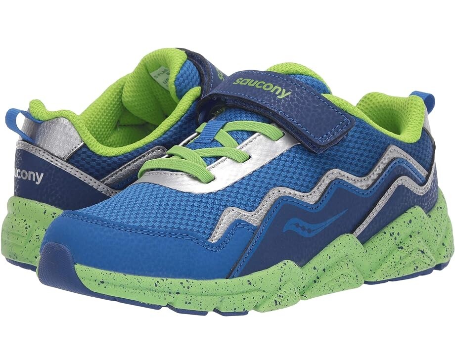 

Кроссовки Saucony S-Flash A/C 2.0, цвет Blue/Green Leather/Mesh