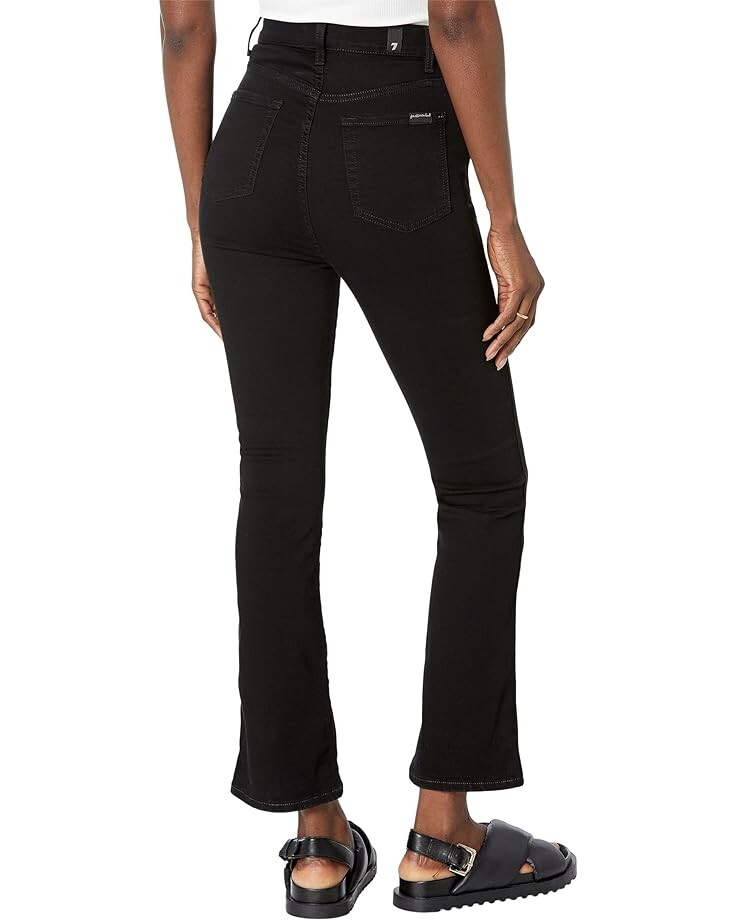 

Джинсы 7 For All Mankind High-Waist Slim Kick in Rinse Black, цвет Rinse Black