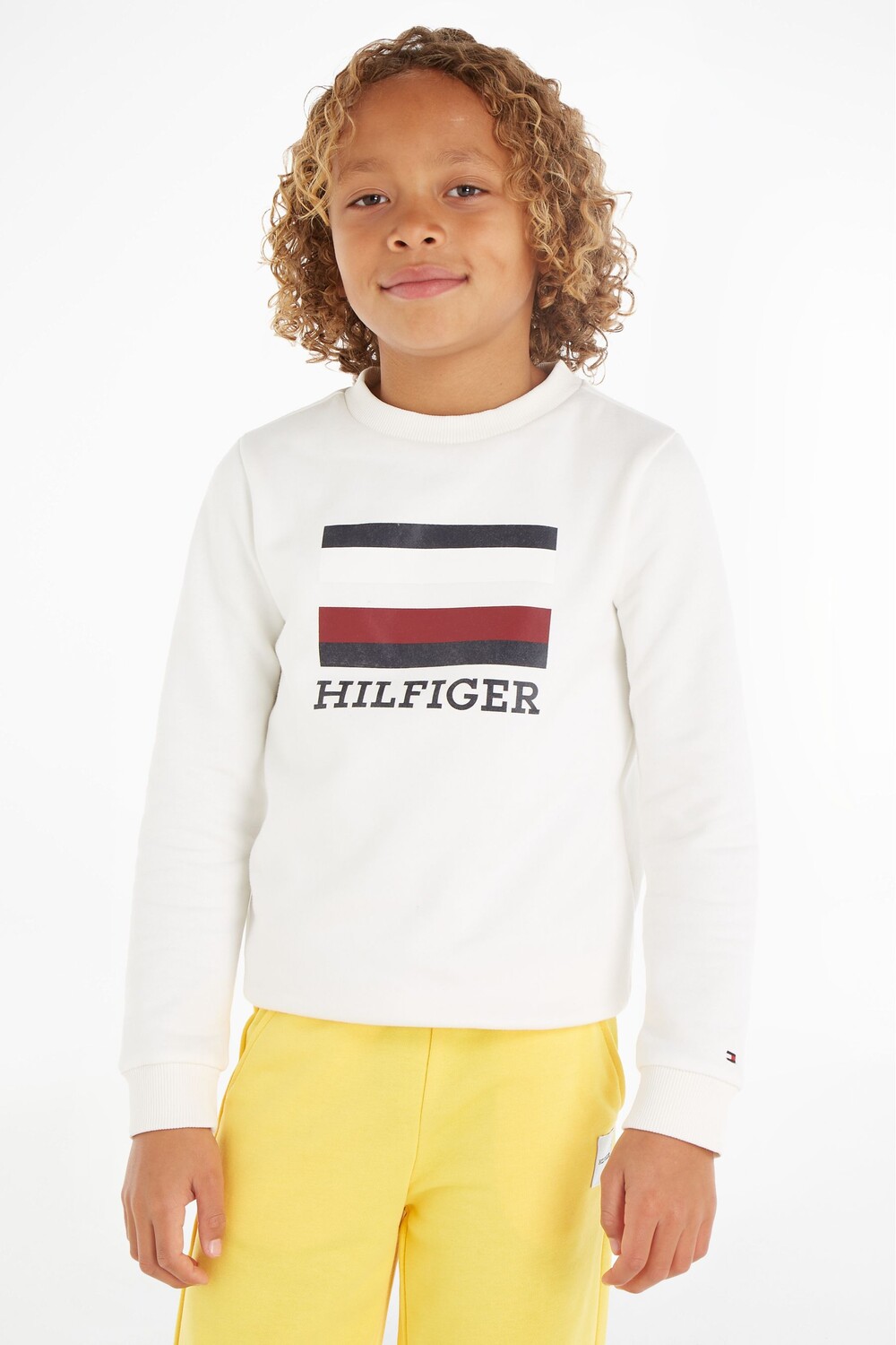 

Белая толстовка для мальчика с логотипом Tommy Hilfiger, белый