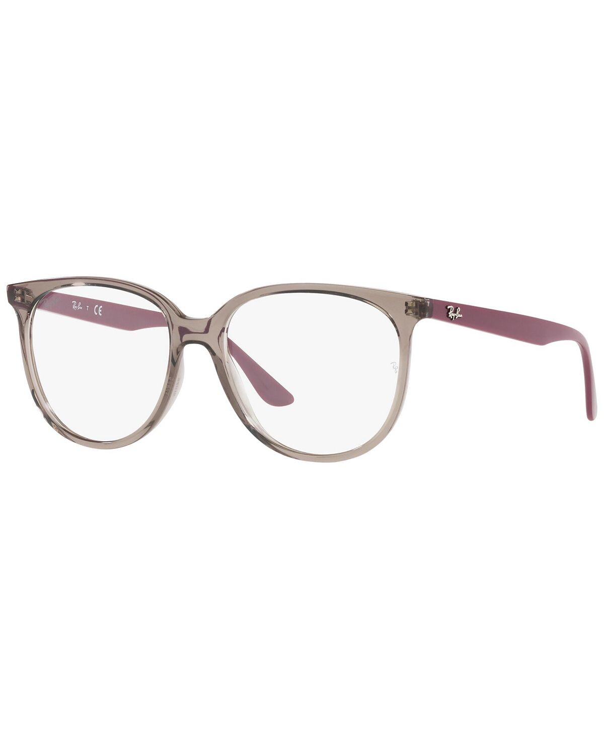

RB4378V Optics Женские квадратные очки с низкой перемычкой Ray-Ban, серый