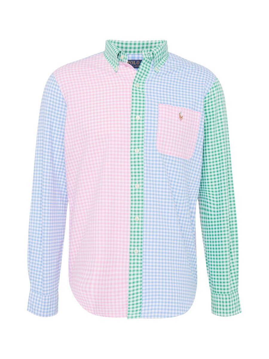 

Рубашка Polo Ralph Lauren Regular fit Button Up, цвет Light blue/Pink