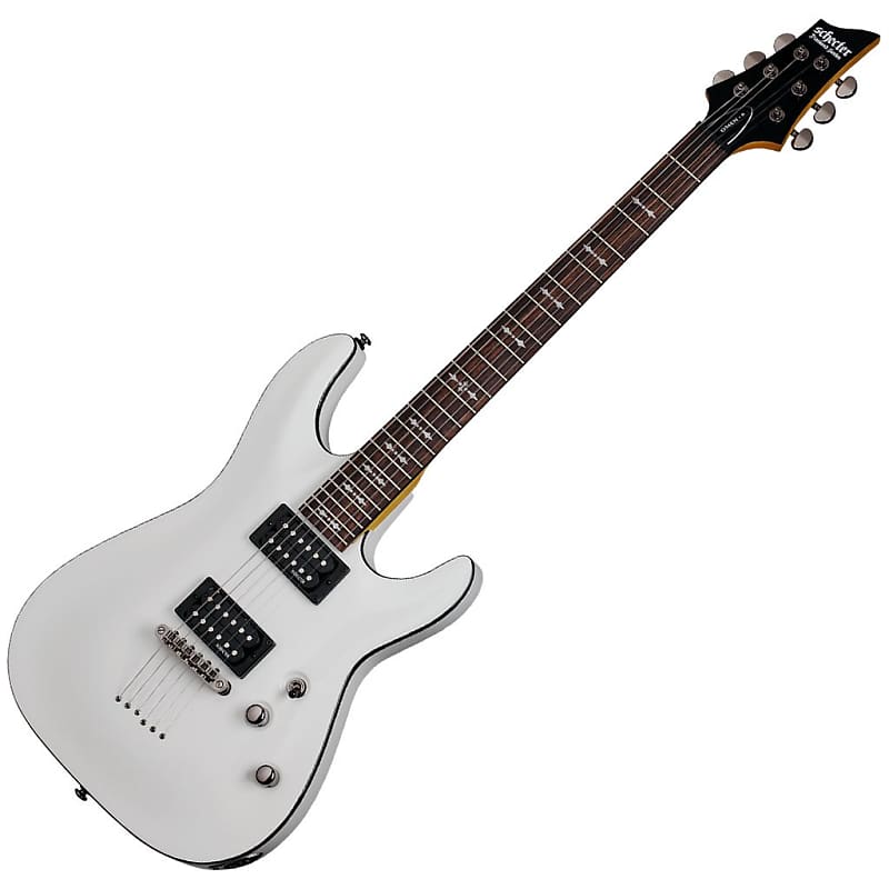 цена Электрогитара Schecter Omen-6 Series Electric Guitar - Vintage White