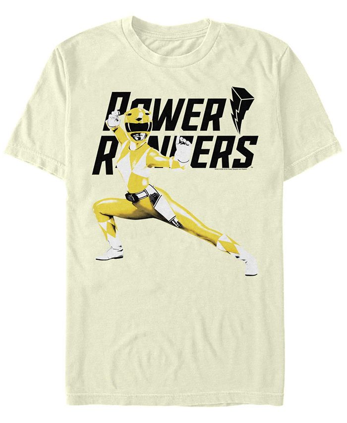 Мужская футболка Power Rangers Big Yellow Ranger с коротким рукавом Fifth Sun, желтый