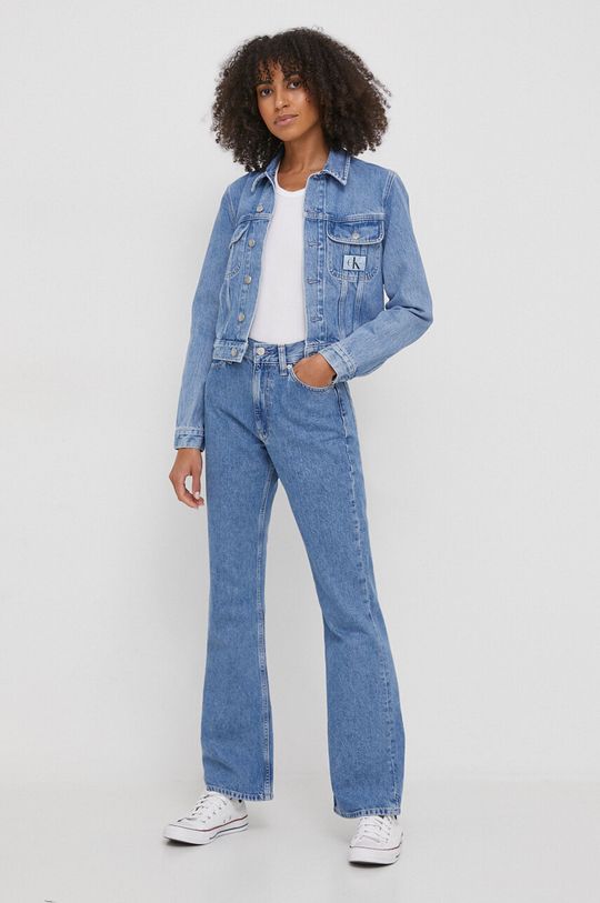 Настоящие джинсы Boot Calvin Klein Jeans, синий джинсы скинни calvin klein jeans размер 31 синий
