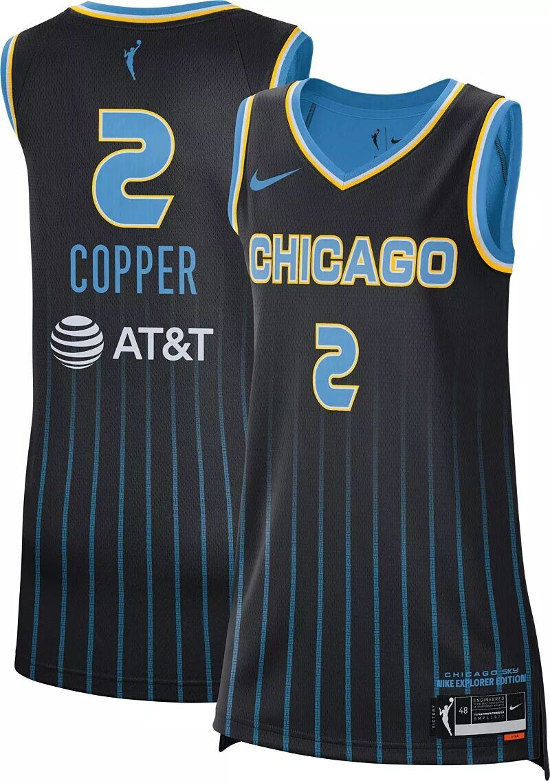 

Джерси Nike Adult Chicago Sky Kahleah Copper #2 Black Explorer Edition