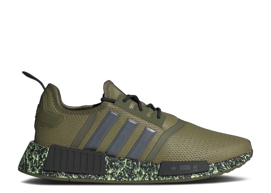 

Кроссовки adidas Nmd_R1 'Focus Olive Black', зеленый, Серый