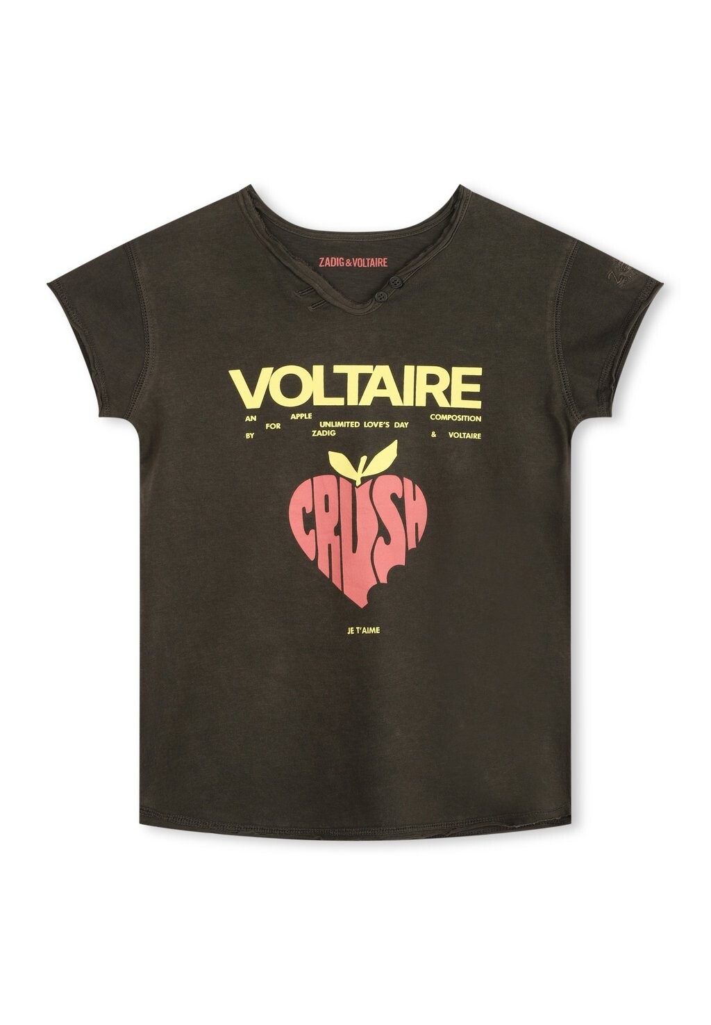 

Футболка с принтом Short Sleeves Zadig & Voltaire, хаки