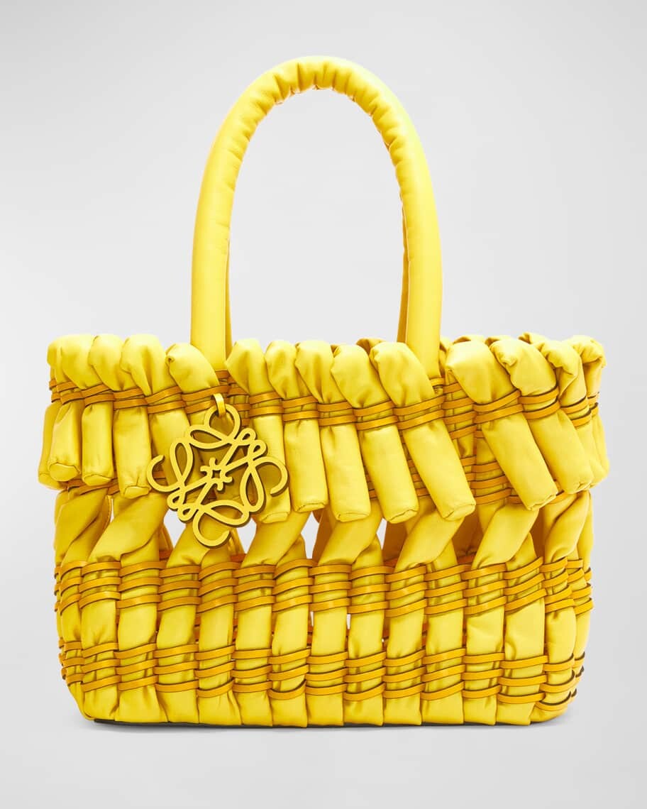 

Маленькая сумка через плечо Tubular Leather Basket Loewe