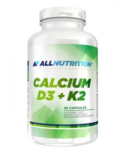 Allnutrition, - Кальций - D3+K2 - 90 капсул, мультиколор swanson albion магний и кальций с витаминами d3 и k2 90 растительных капсул