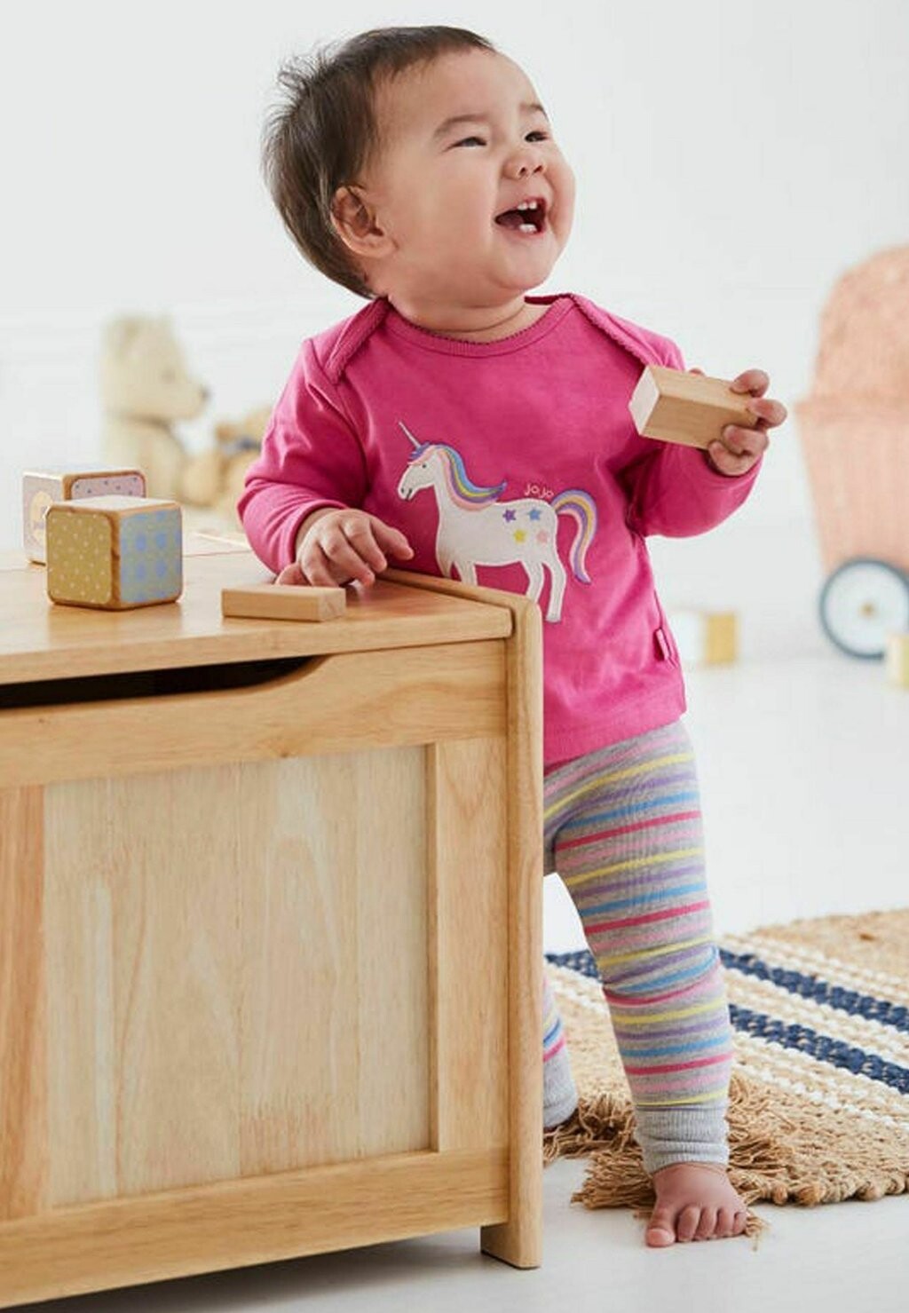 

Леггинсы Unicorn Stripe JoJo Maman Bébé, цвет marl grey unicorn