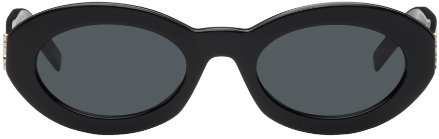 Черные солнцезащитные очки SL M136 Saint Laurent, цвет Black