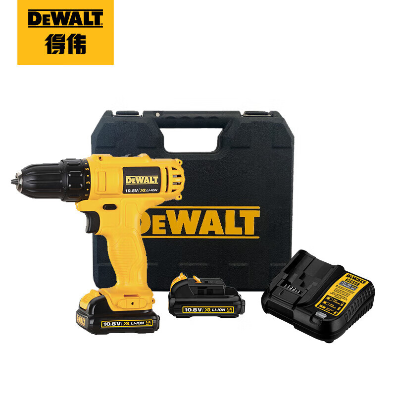 Дрель-шуруповерт Dewalt DCD700S2K-A9 + ящик для инструментов, аккумулятор, зарядное устройство