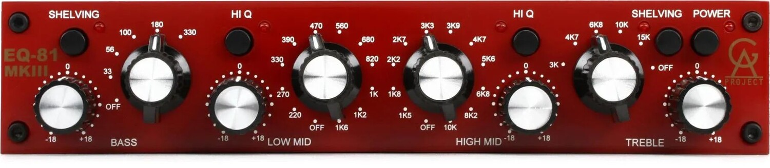 

Golden Age Project EQ81 MKIII 4-полосный эквалайзер