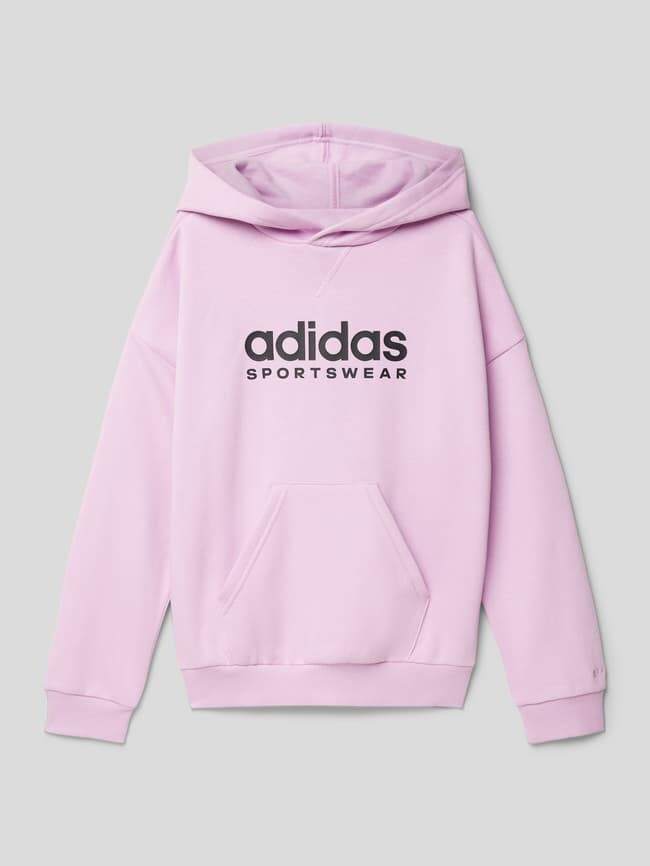 

Толстовка с принтом этикетки ADIDAS SPORTSWEAR, фиолетовый