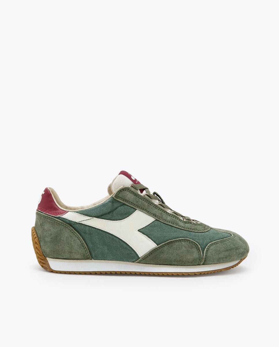

Зеленые спортивные кроссовки унисекс с контрастным логотипом бренда Diadora Heritage, зеленый