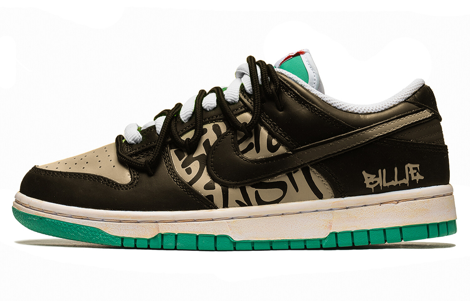 

Кроссовки Nike Dunk Skateboarding Shoes Women's Low-top Brown/gold, коричневый