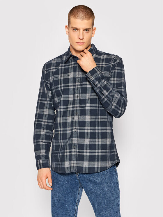 

Рубашка узкого кроя Selected Homme, синий