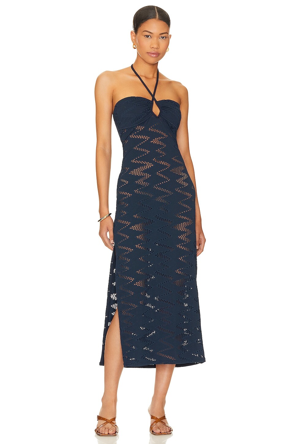 

Платье миди Seafolly Chiara, цвет True Navy