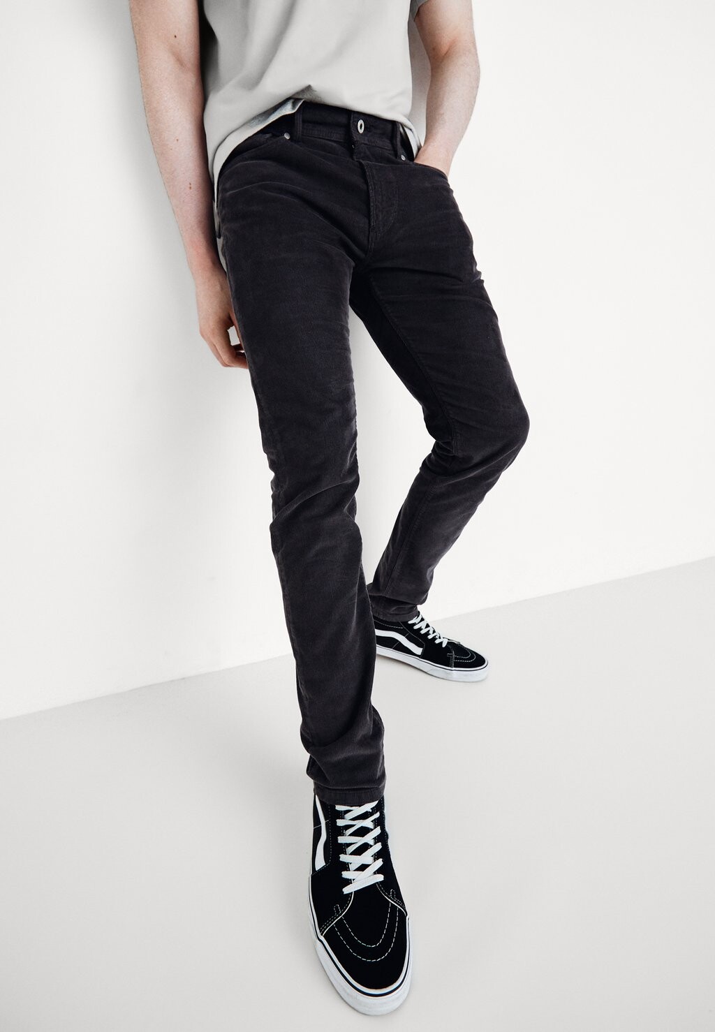 

Брюки Stanley Pepe Jeans, цвет washed black