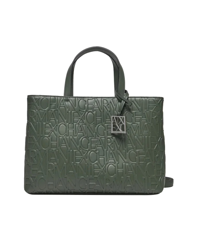 

Сумка Шоппер элегантного минималистичного дизайна Armani Exchange, зеленый