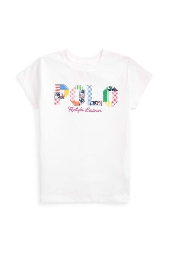 

Детская хлопковая футболка Polo Ralph Lauren, белый
