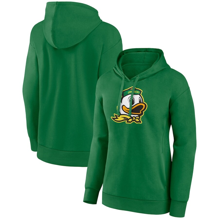 

Пуловер с капюшоном Fanatics Branded Oregon Ducks, зеленый