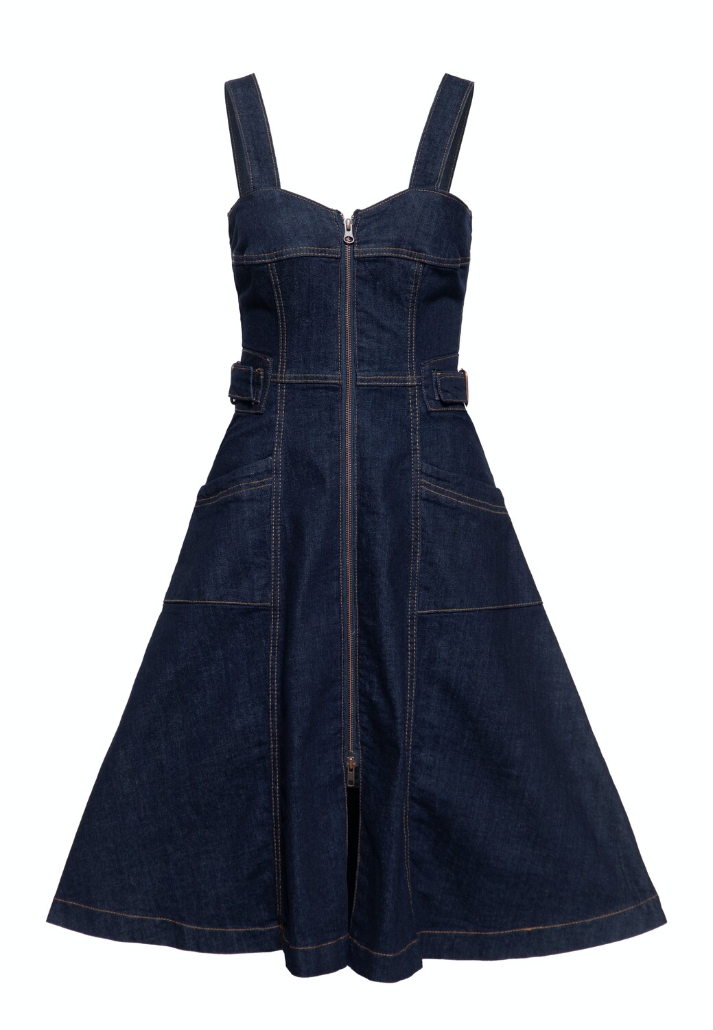 

Платье Queen Queen Corsage Swing, цвет Denim