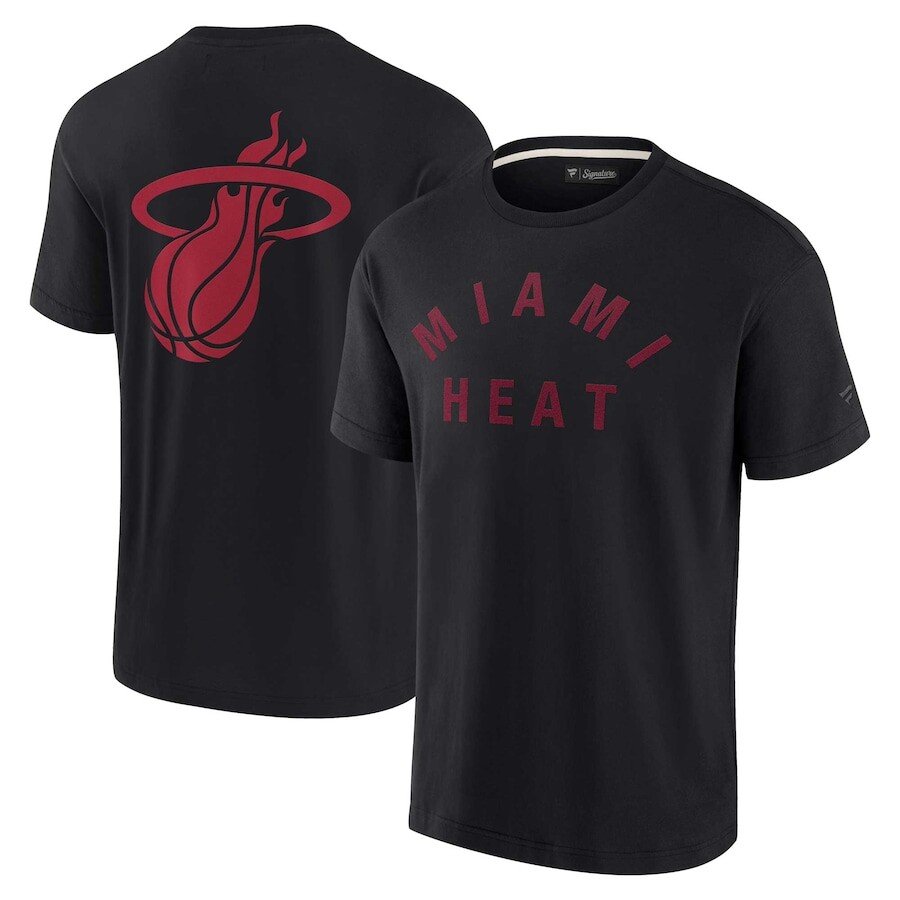 

Футболка с коротким рукавом Fanatics Signature Miami Heat, черный