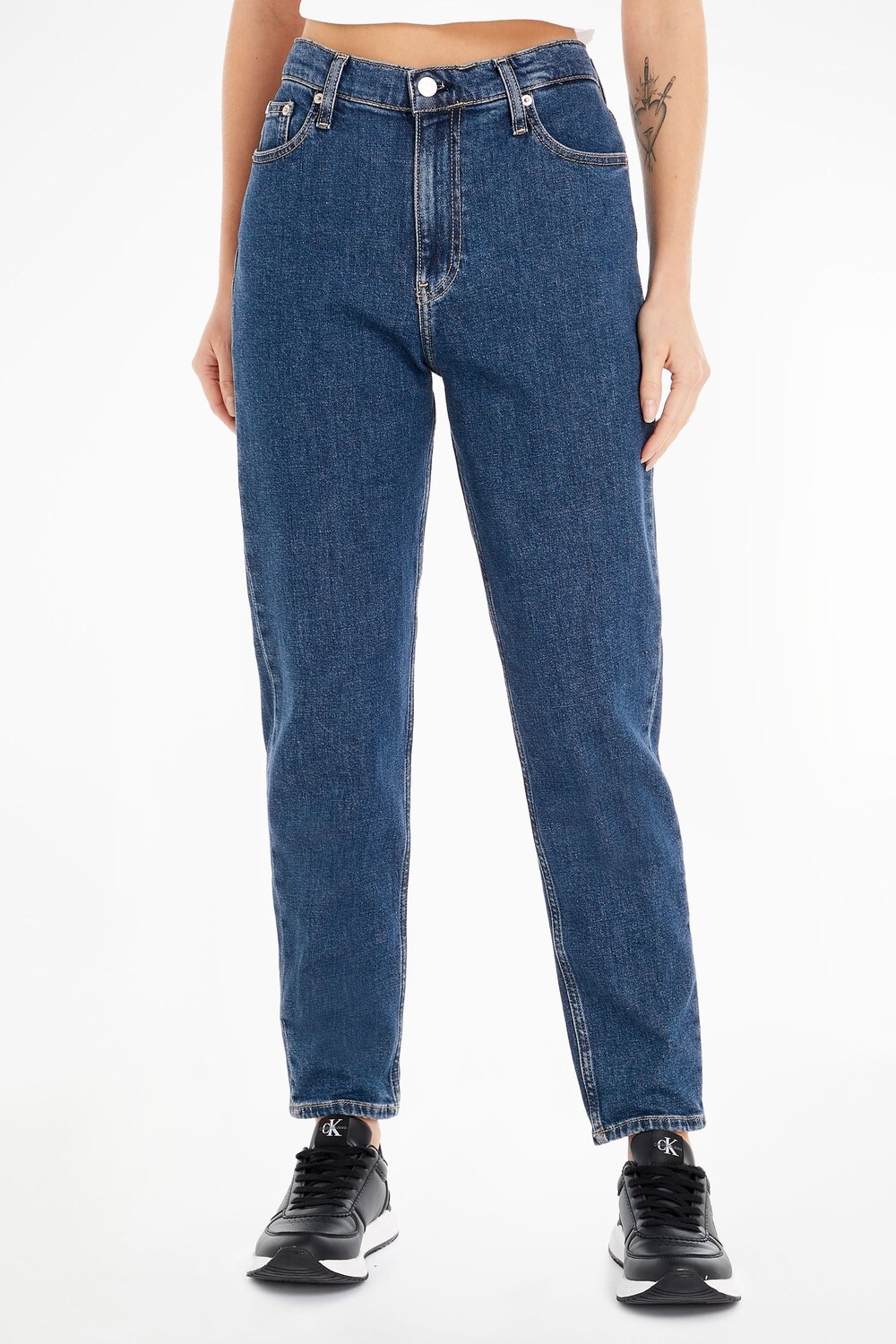 

Синие джинсы в стиле мамы Calvin Klein Jeans, синий