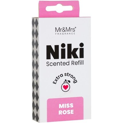 Mr & Mrs FRAGRANCE Niki Сменный картридж для автомобильного ароматизатора Miss Rose