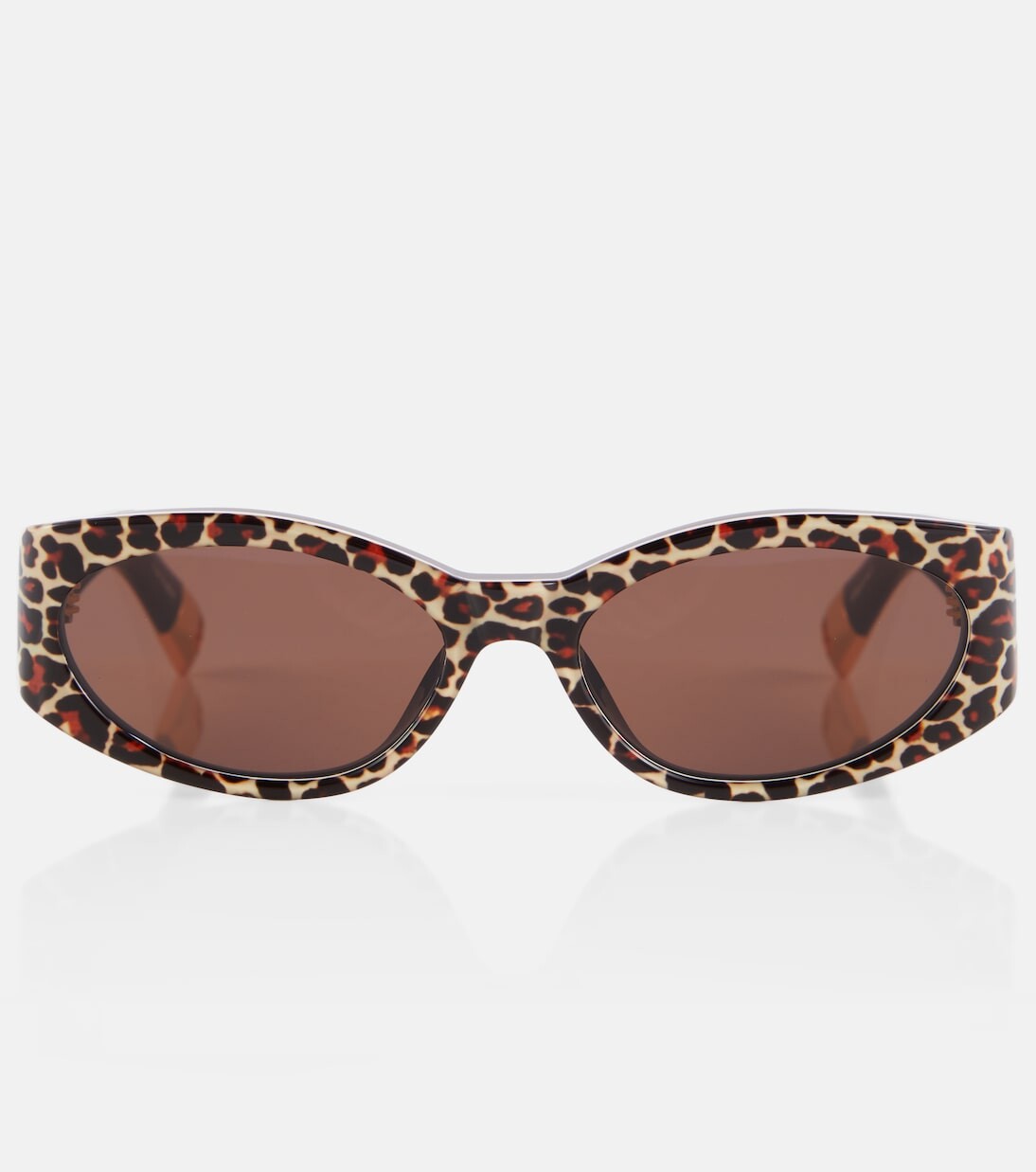 

Солнцезащитные очки «кошачий глаз» Les Lunettes Ovalo Jacquemus, коричневый