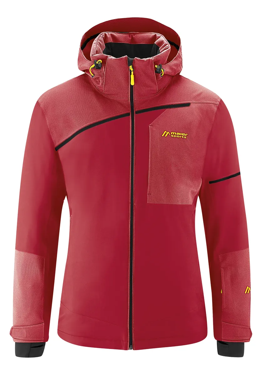 

Лыжная куртка Maier Sports "Fast Dynamic M", теплая лыжная куртка асимметричного вида для фрирайда и склонов, красный