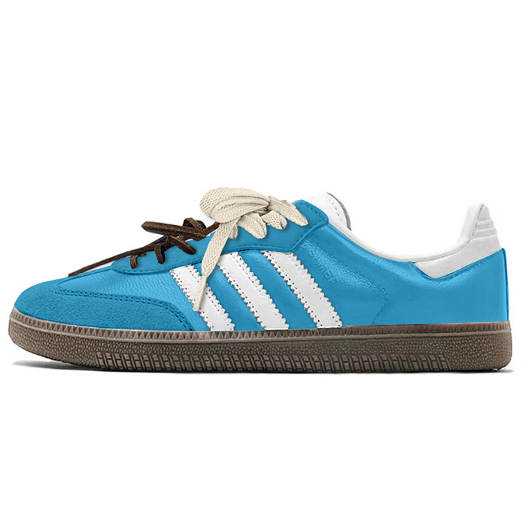 

Кроссовки adidas originals SAMBA OG Skateboarding Shoes Unisex Low-top White, голубой, Синий, Кроссовки adidas originals SAMBA OG Skateboarding Shoes Unisex Low-top White, голубой