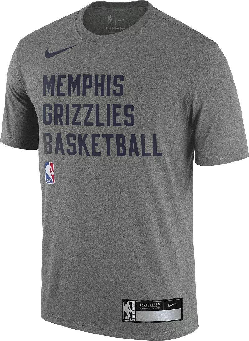 

Мужская серая тренировочная футболка Nike Memphis Grizzlies