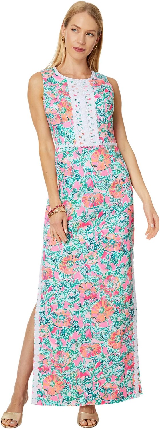 

Свободное платье макси Ashler Lilly Pulitzer, цвет Soleil Pink Perfect Poppy