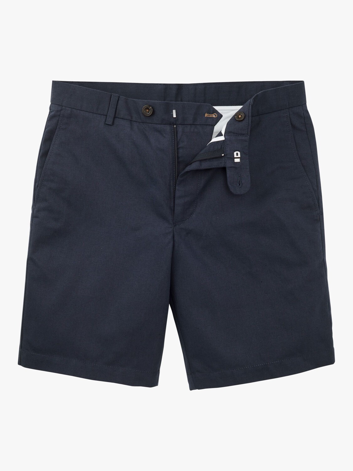 

Шорты из смесового льна Charles Tyrwhitt, чернильно-синие