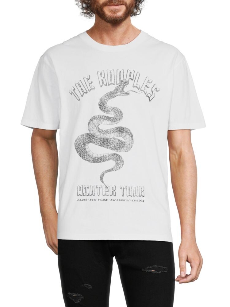 

Футболка с графическим рисунком The Kooples, белый