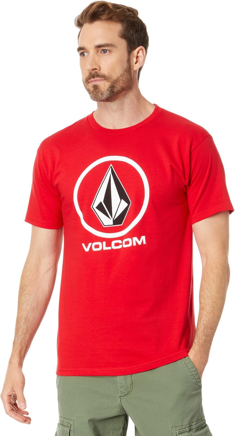 

Футболка с короткими рукавами Crisp Stone Volcom, красный